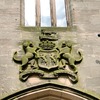 Coat of arms detail above entrance