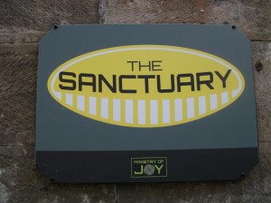 The Sanctuary sign